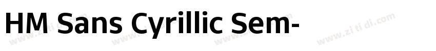 HM Sans Cyrillic Sem字体转换